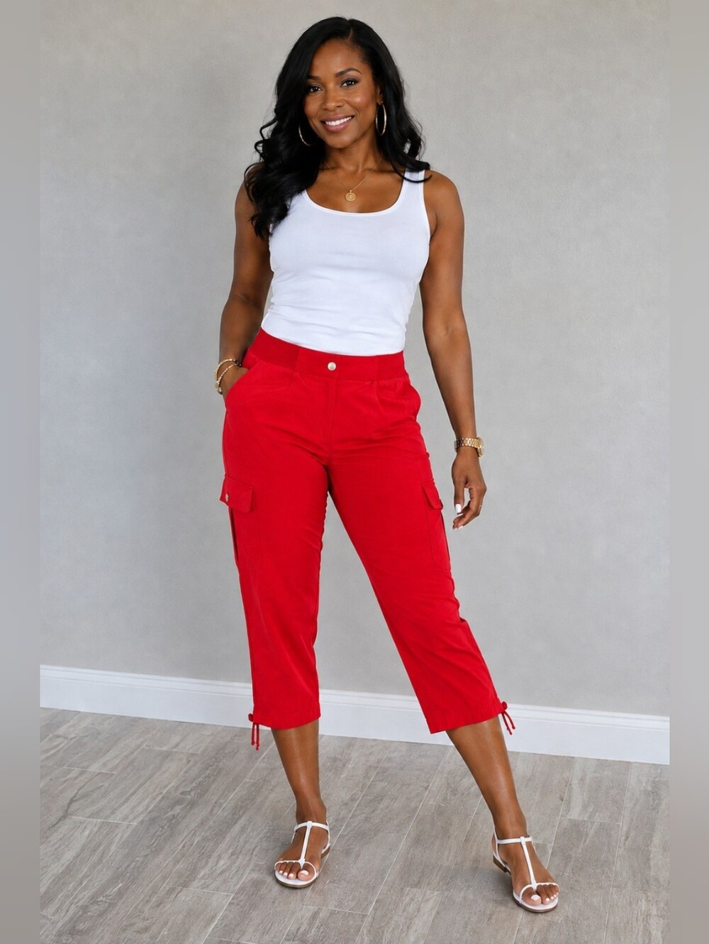 Chico’s Zenergy Women’s Capri Cargo Pants – Size 0 (US Size 4)